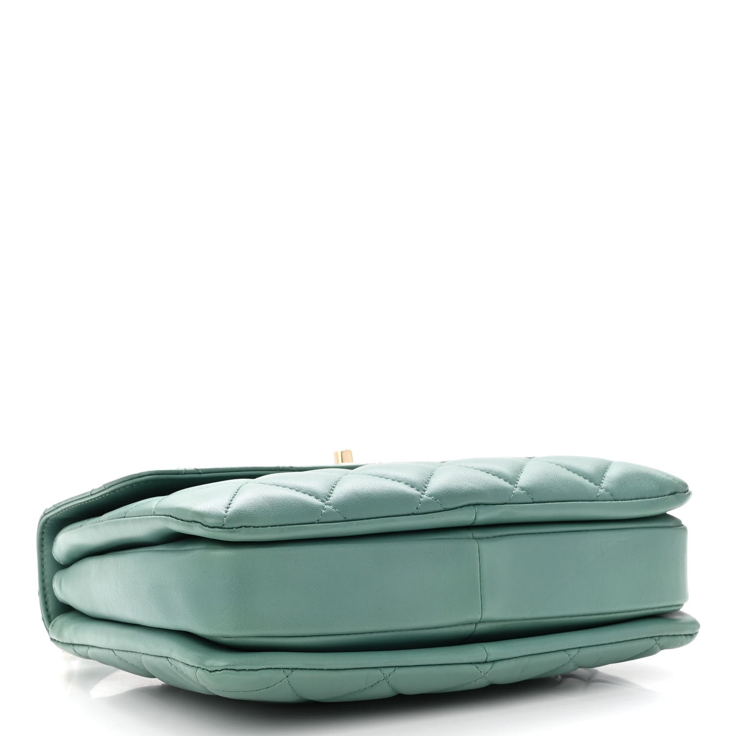 Chanel Lambskin Quilted Small Trendy CC Flap Dual Handle Bag Green 4 of 12
