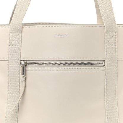 Saint Laurent Calfskin Small Daily Cabas Shopping Tote White 8 of 10