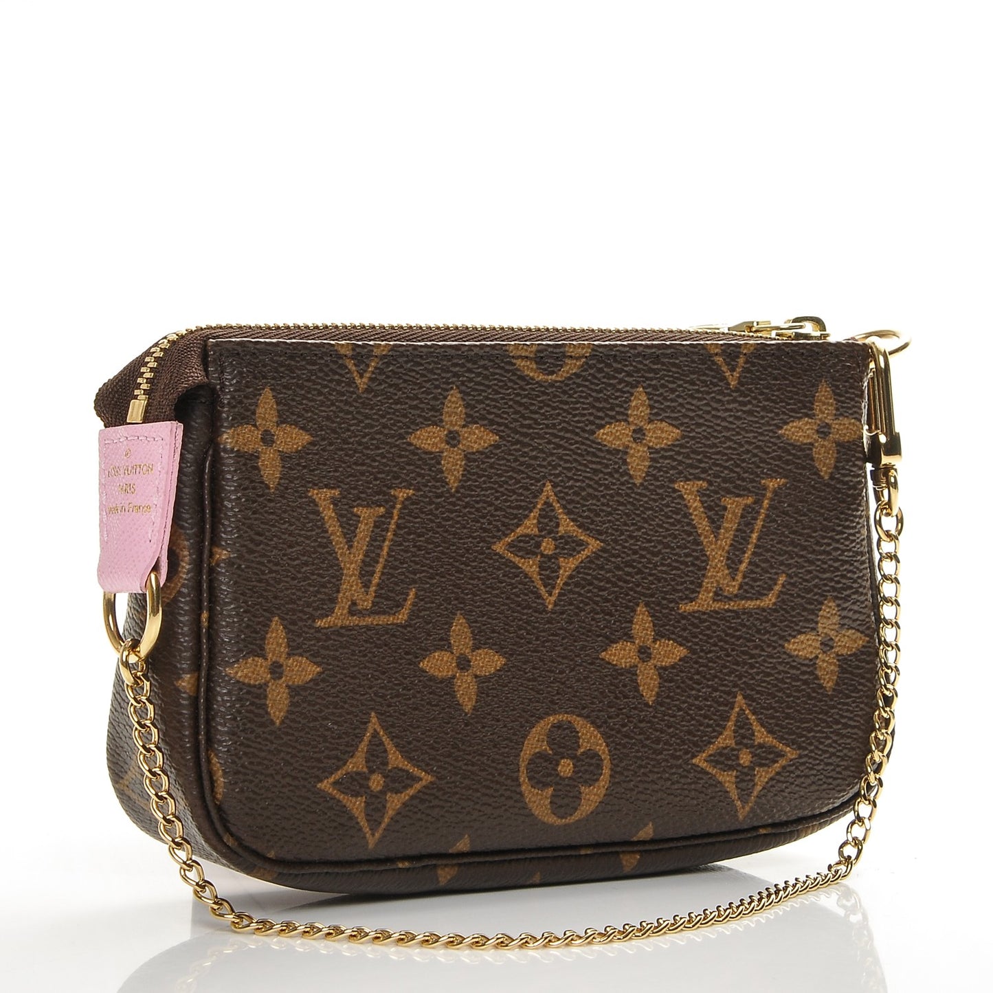 Monogram 2016 Christmas Animation Mini Pochette Accessories Rose Ballerine