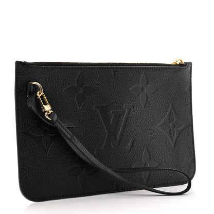 Louis Vuitton Empreinte Monogram Giant Neverfull MM Pochette Black 3 of 6