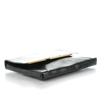 Lanvin Calfskin Miss Sartorial Envelope Clutch Black 4 of 8