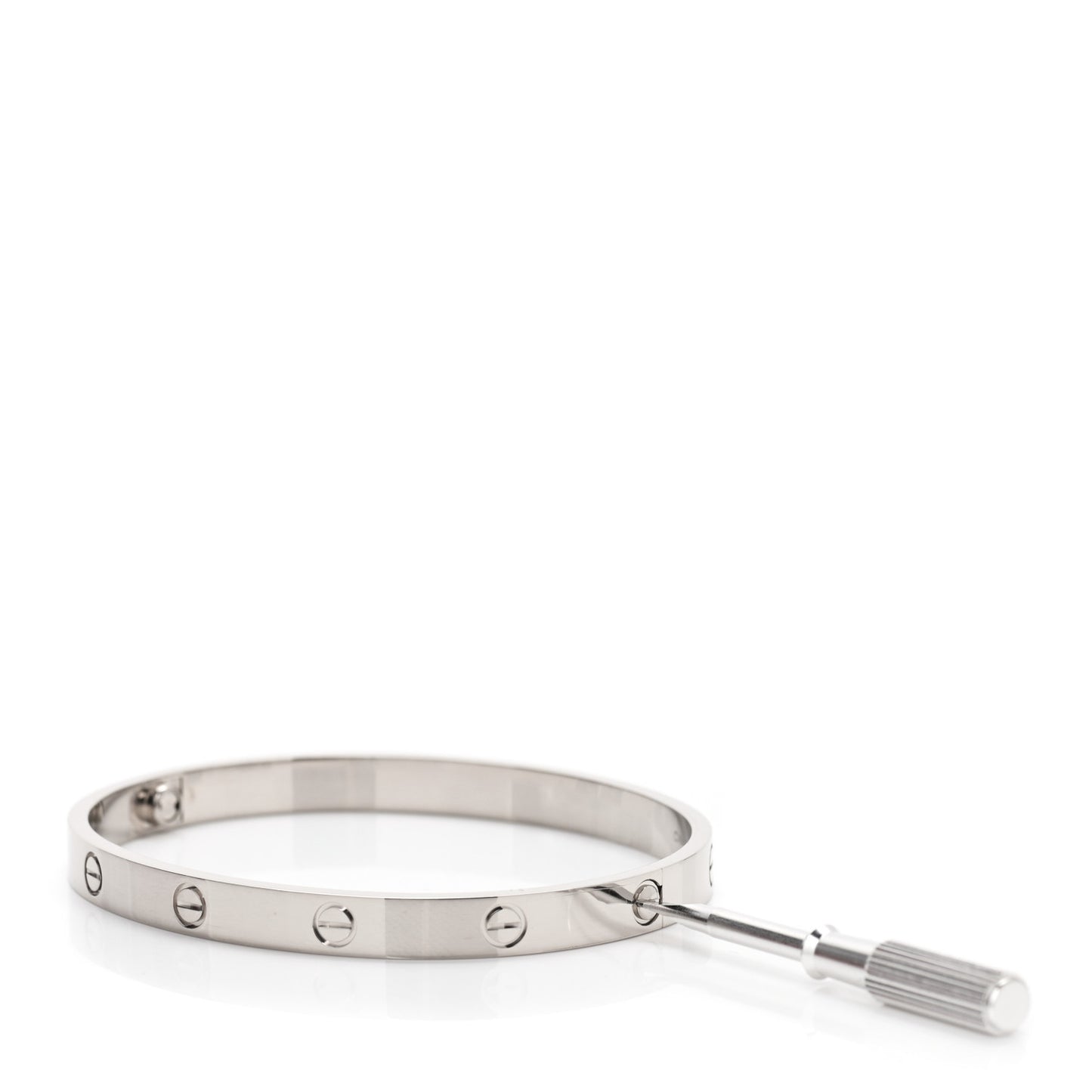 18K White Gold LOVE Bracelet 19