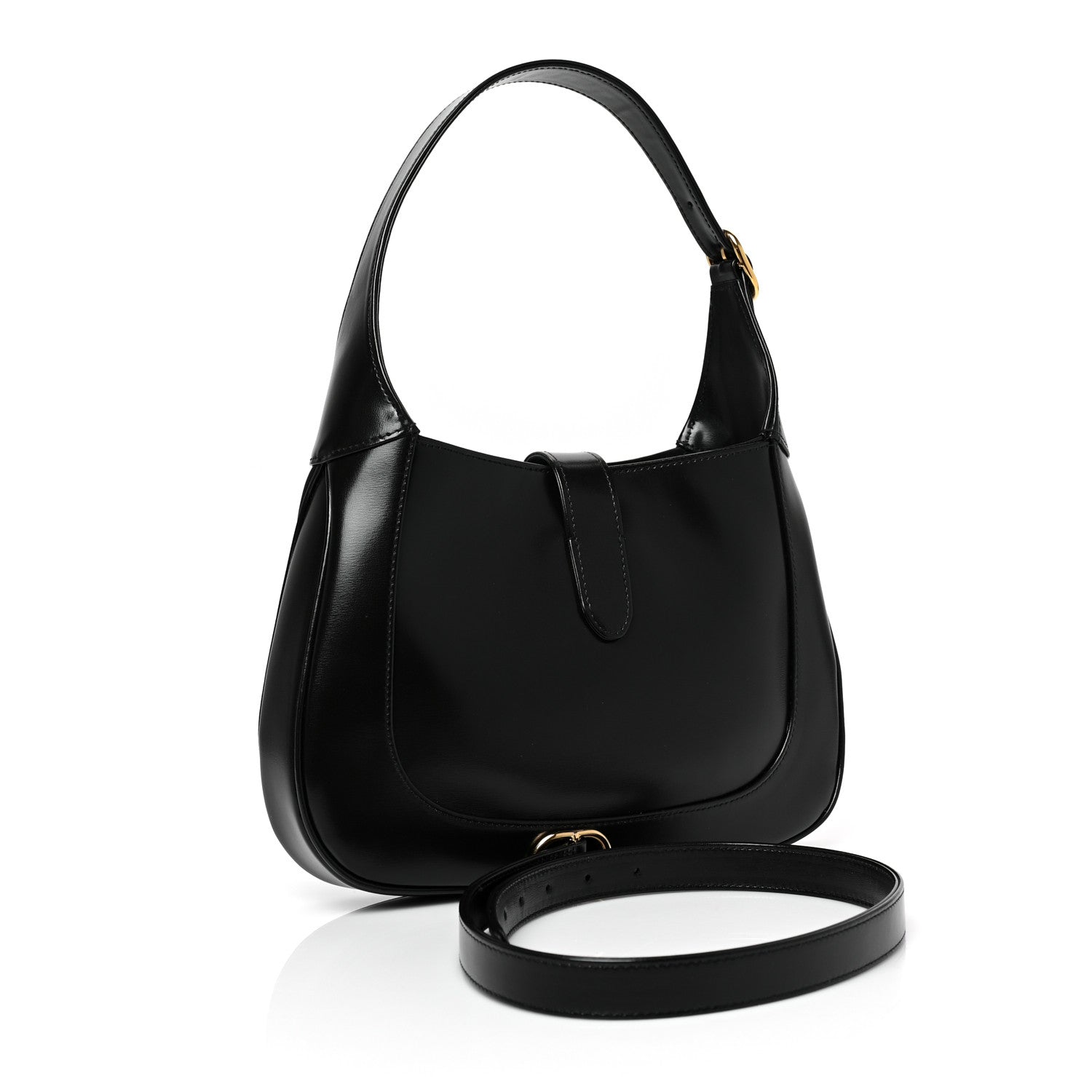 Gucci Boarded Dyana Lux Calfskin Small Jackie 1961 Hobo Black 3 of 10