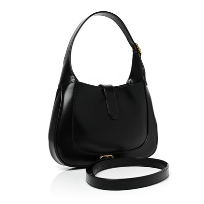 Gucci Boarded Dyana Lux Calfskin Small Jackie 1961 Hobo Black 3 of 10