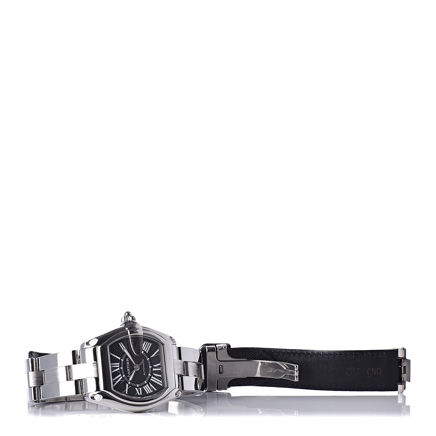 Cartier Stainless Steel 37mm Roadster Automatic Watch Black 7 of 7