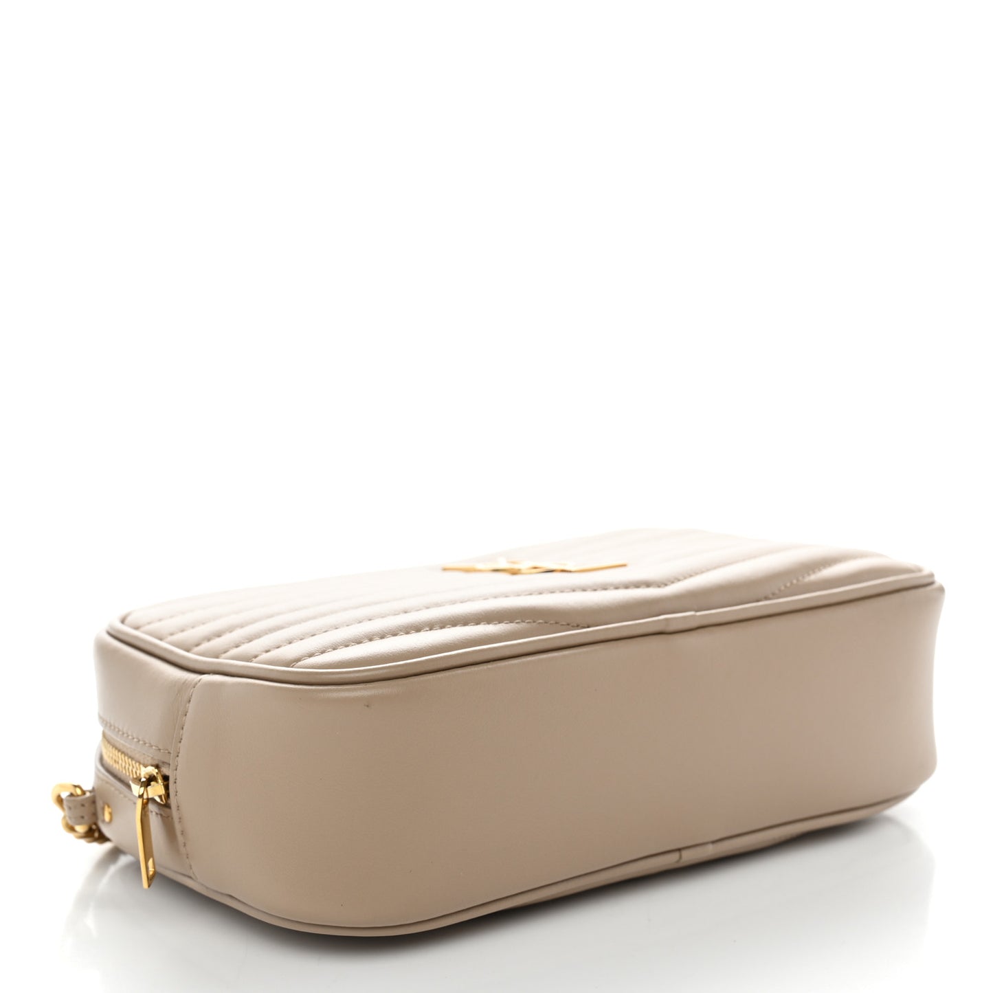 Calfskin Matelasse Monogram Mini Lou Camera Bag Dark Beige