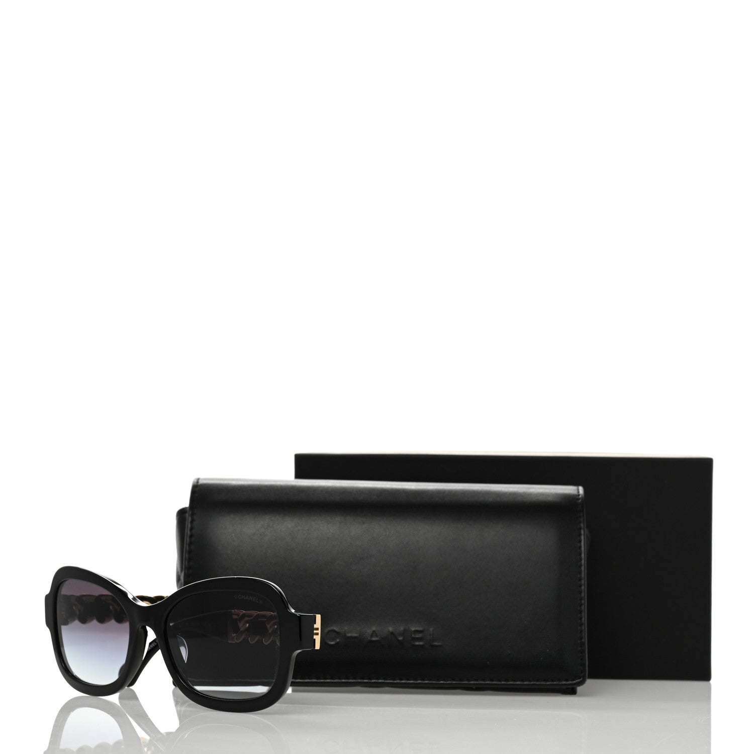Chanel Acetate Chain Sunglasses 5465-Q-A Black 8 of 8