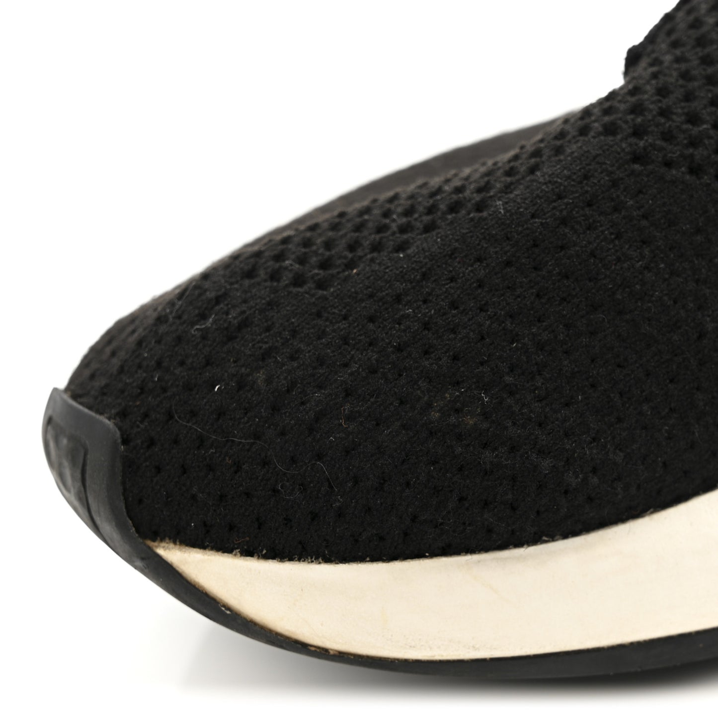 Recycled Knit Bi-Color Sole Womens Speed Lace Up Sneakers 39 Black White