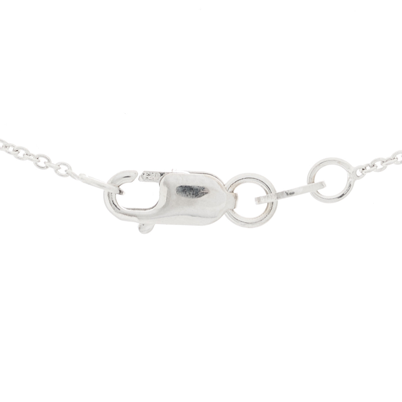 18K White Gold Diamond Heart Pendant Necklace