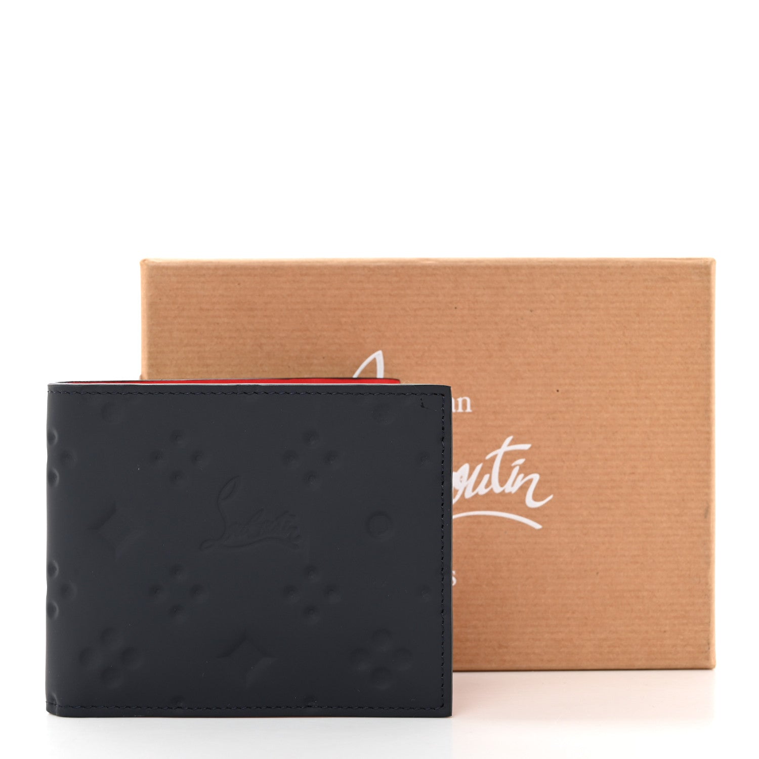 Christian Louboutin Calfskin Bi-Fold Wallet Grey 8 of 8