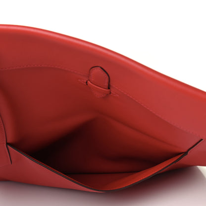Hermes Swift Pliplat Clutch Rouge Casaque 4 of 4
