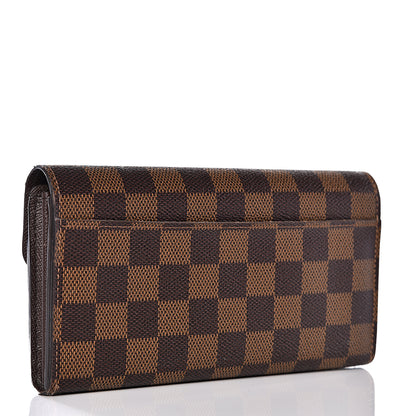 Louis Vuitton Damier Ebene Sarah Wallet NM 2 of 7
