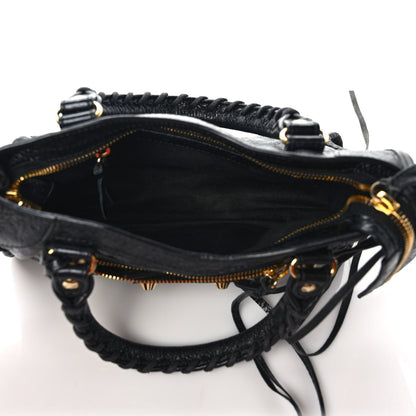 Balenciaga Agneau Classic Gold Hardware Mini City Black 5 of 11