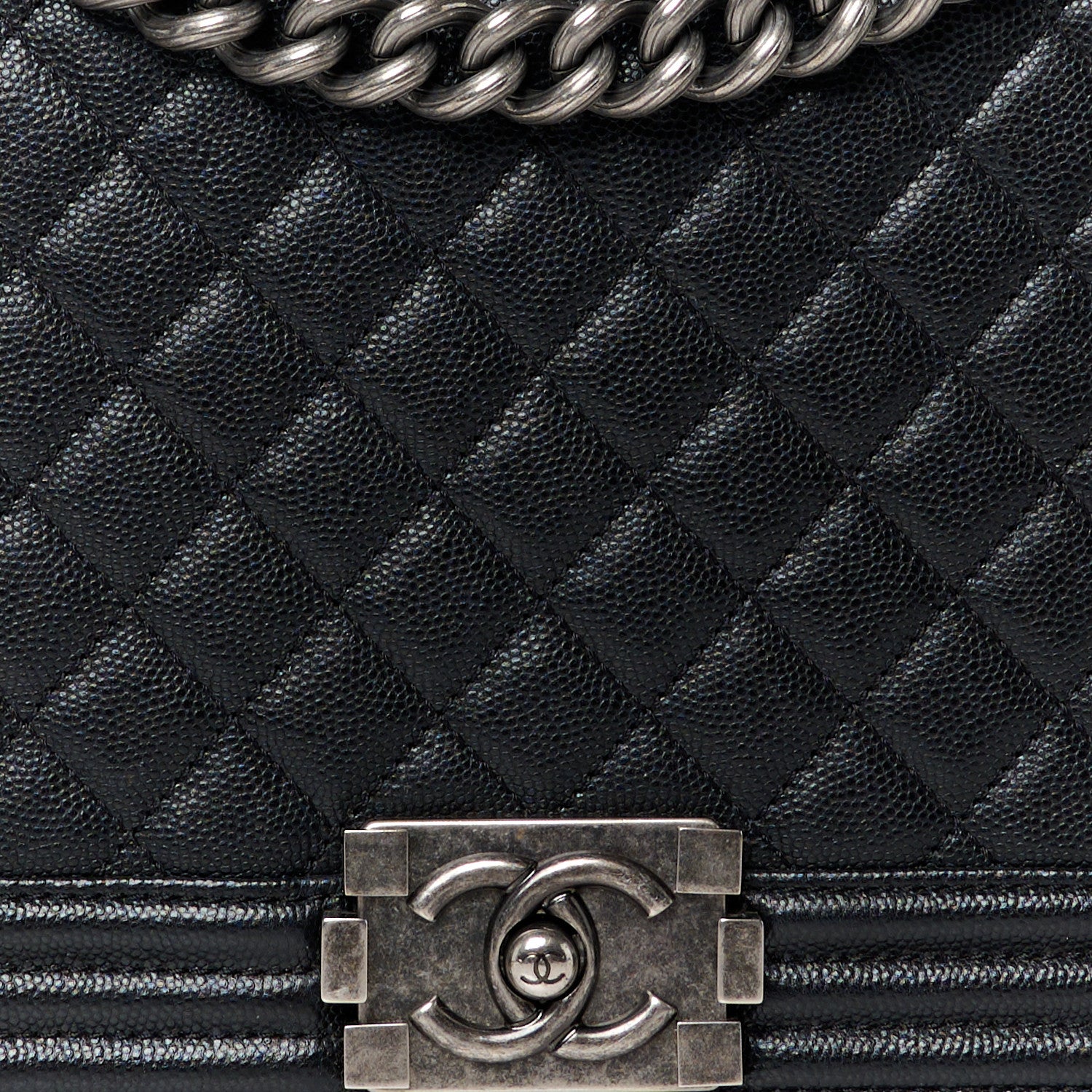 Chanel Caviar Quilted New Medium Boy Flap Black 8 of 10