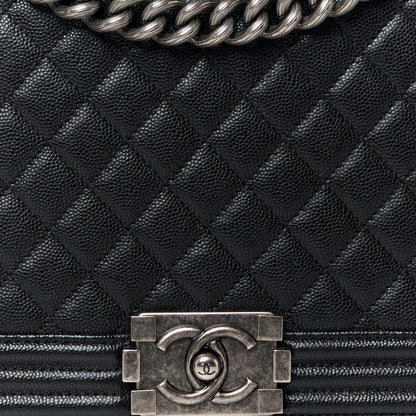 Chanel Caviar Quilted New Medium Boy Flap Black 8 of 10