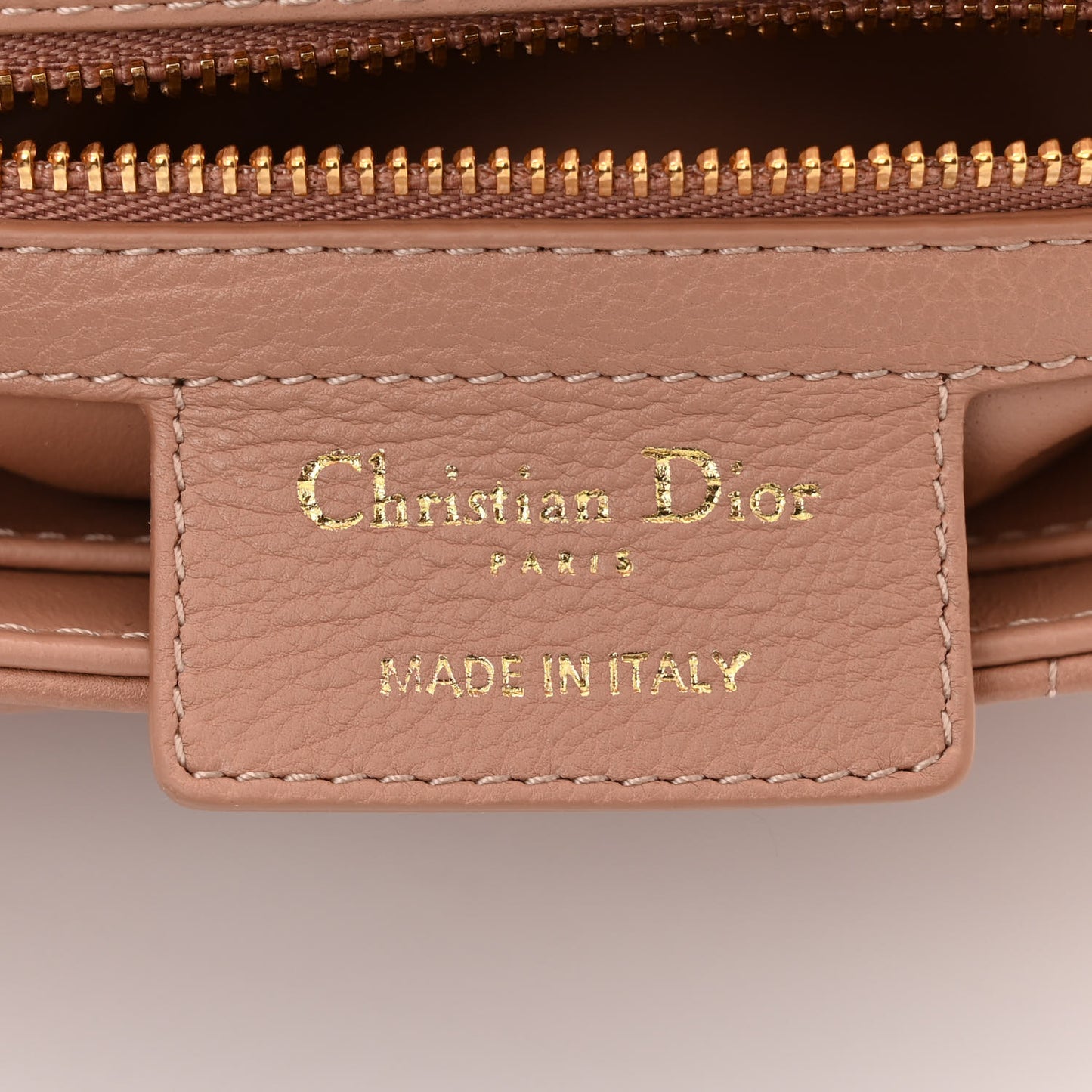 Grained Calfskin Cannage Small Caro Bag Rose De Vents
