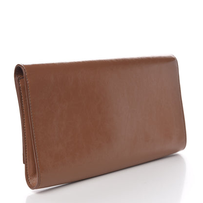 Saint Laurent Textured Patent Calfskin Large Belle De Jour Clutch Nude 3 of 12