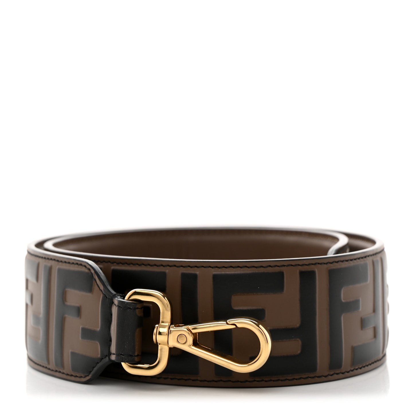 Vitello Century Bi-Color FF 1974 Embossed Strap You Maya Black