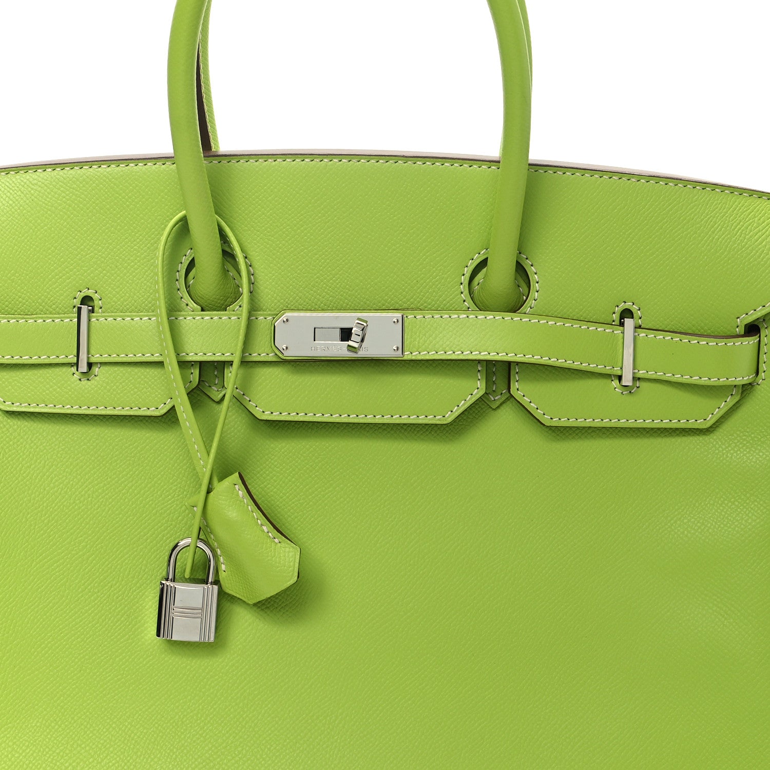 Hermes Epsom Candy Birkin 35 Kiwi Lichen 8 of 10