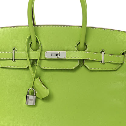 Hermes Epsom Candy Birkin 35 Kiwi Lichen 8 of 10