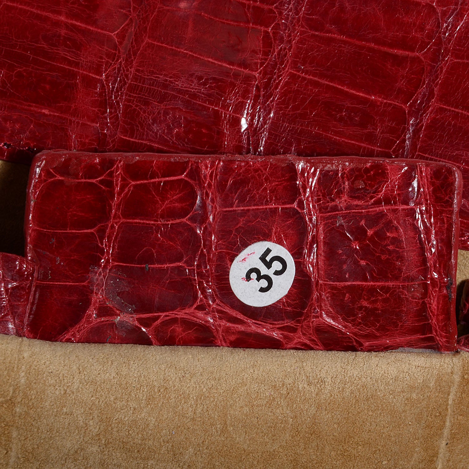Nancy Gonzalez Crocodile Clutch Dark Red 8 of 8