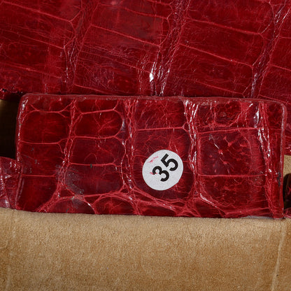 Nancy Gonzalez Crocodile Clutch Dark Red 8 of 8