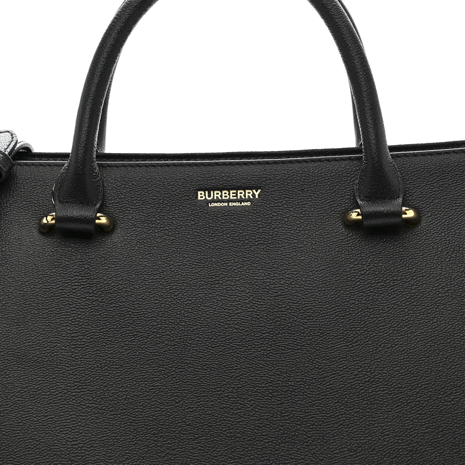 Burberry Calfskin Mega Check Small Banwell Tote Black 7 of 9