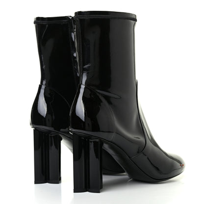 Louis Vuitton Patent Silhouette Ankle Boots 40 Black 4 of 7