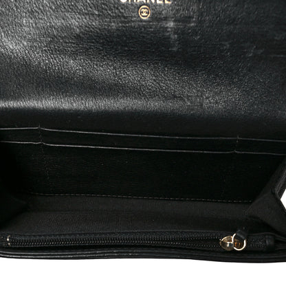 Chanel Calfskin Diamond Stitched CC Wallet Black 5 of 9