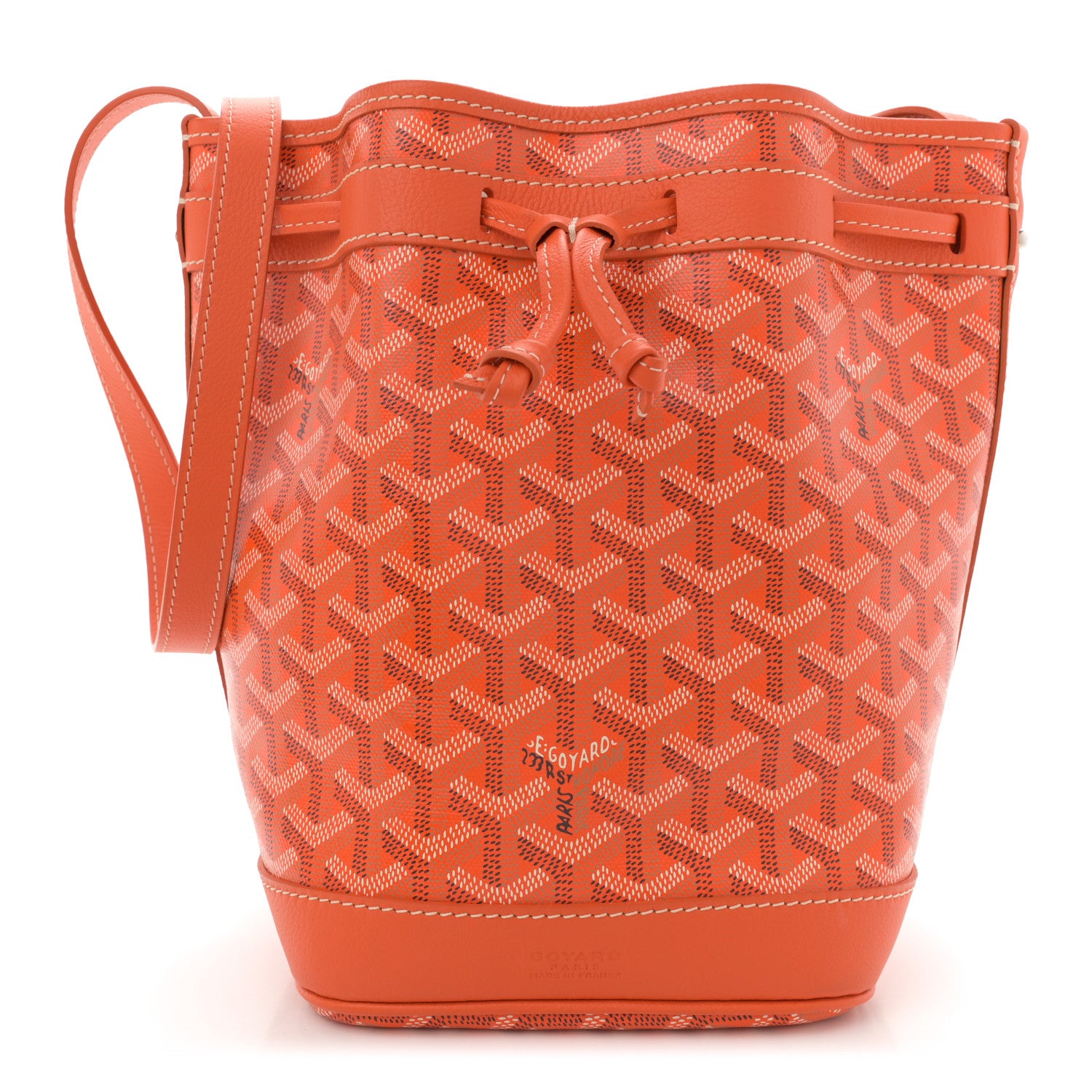 Goyard Goyardine Petit Flot Bucket Bag PM Orange 1 of 11