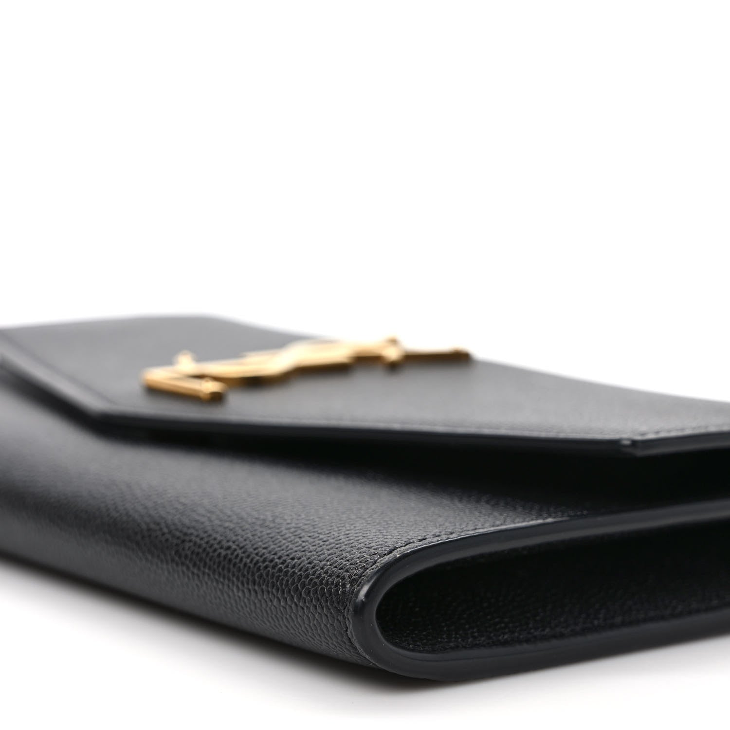 Saint Laurent Grain de Poudre Uptown Chain Wallet Black 9 of 10