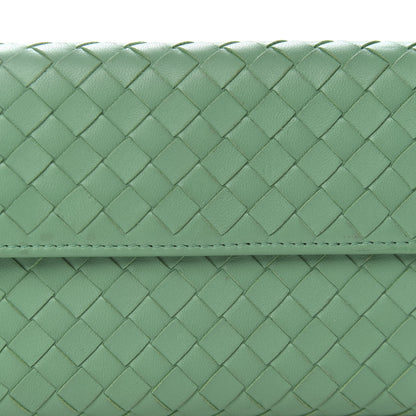 Bottega Veneta Nappa Intrecciato Continental Flap Wallet Mint Green 9 of 9