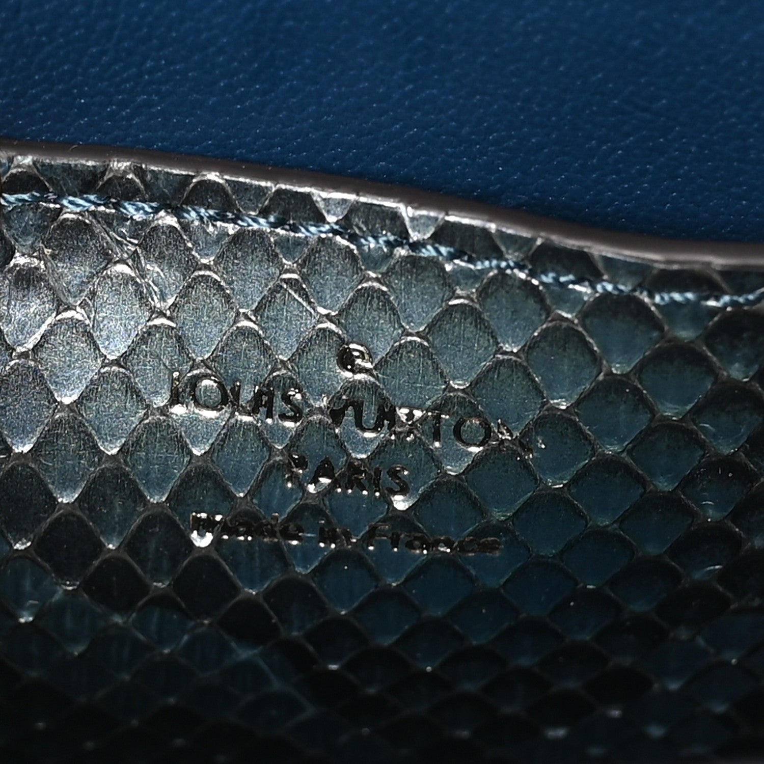 Louis Vuitton Snakeskin Twist Shoulder Bag PM Blue Multicolor 7 of 11
