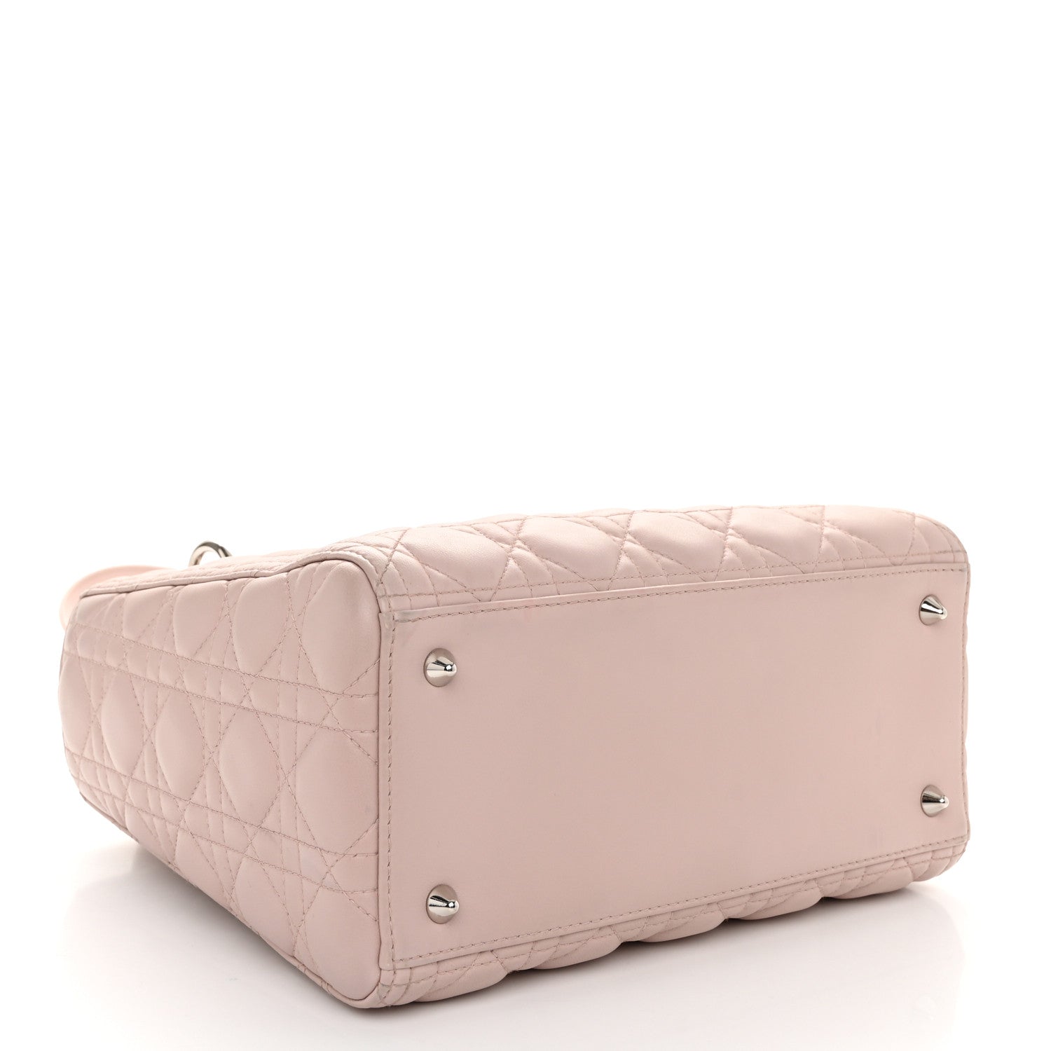 Christian Dior Lambskin Cannage Medium Lady Dior Light Pink 4 of 10
