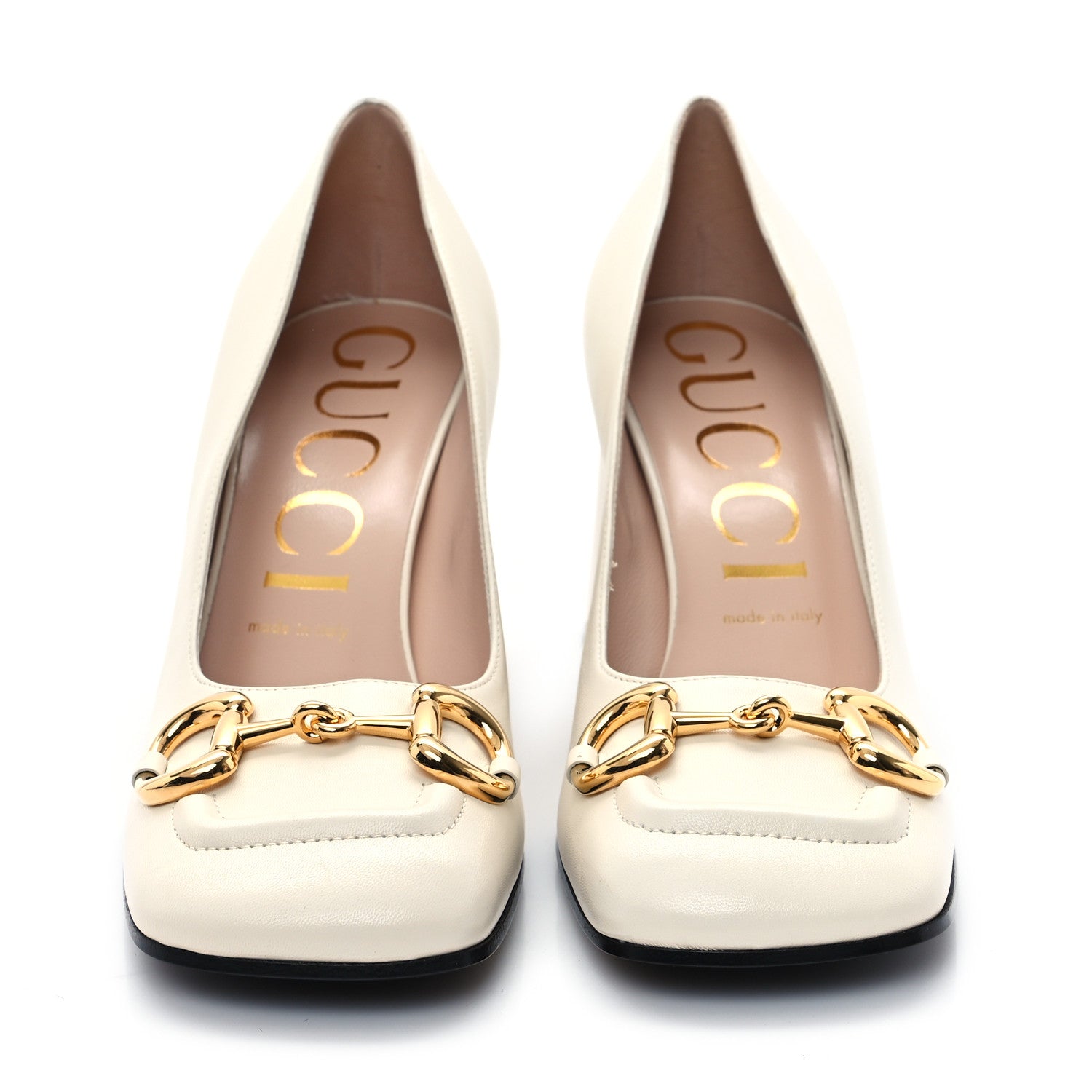 Gucci Malaga Kid Horsebit 75mm Pumps 39 Mystic White 3 of 10