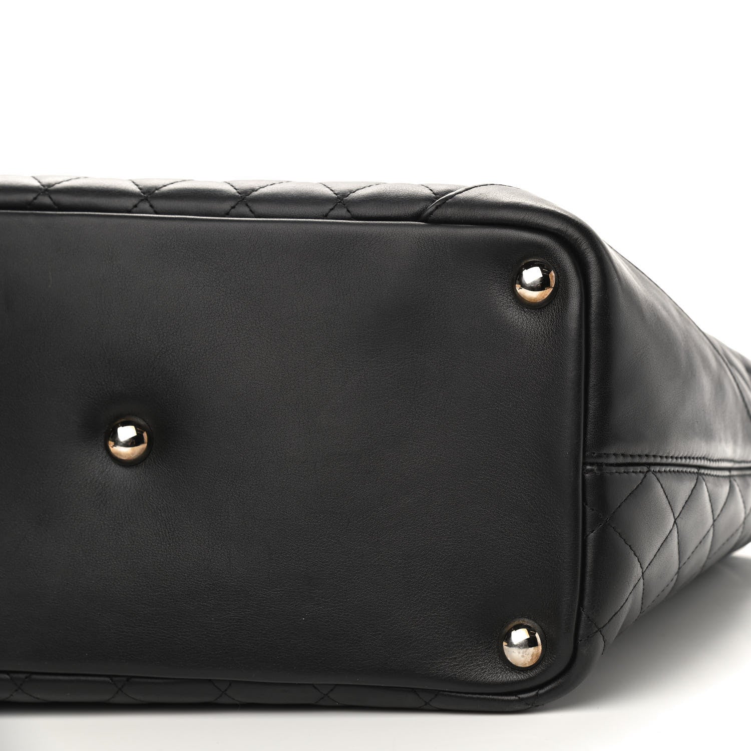 Chanel Calfskin Quilted Large Cambon Tote Black White 11 of 11