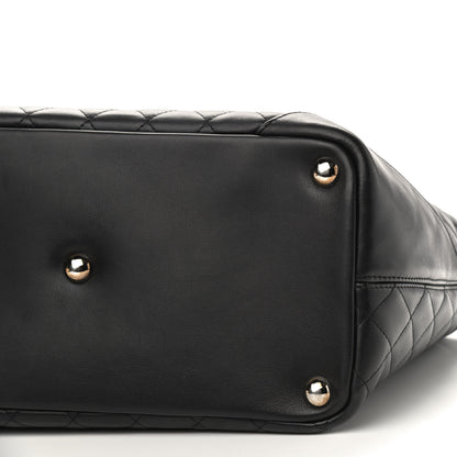 Chanel Calfskin Quilted Large Cambon Tote Black White 11 of 11