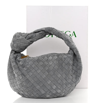 Bottega Veneta Suede Calfskin Intrecciato Teen Jodie Hobo Thunder 10 of 10