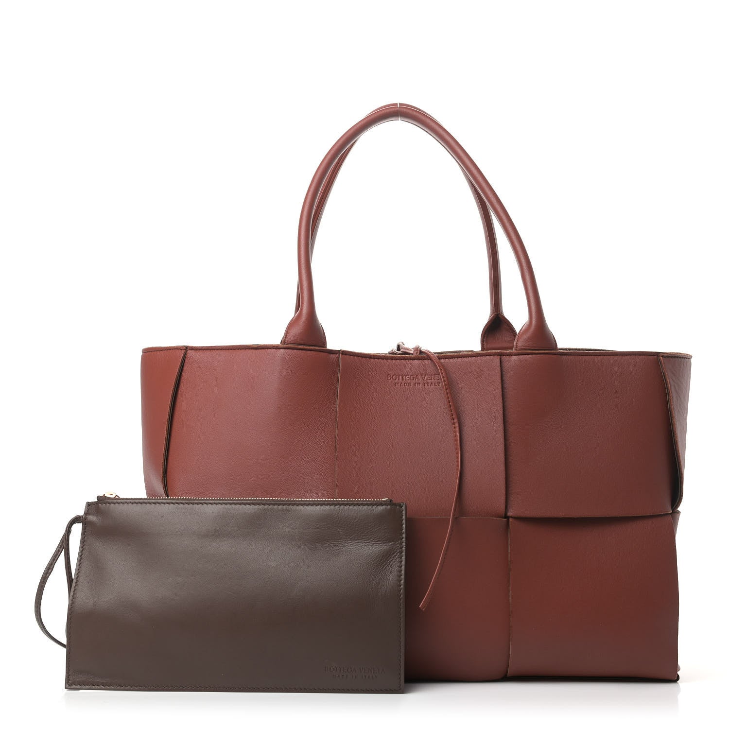 Bottega Veneta Nappa Maxi Intrecciato Medium Arco Tote Rust 1 of 13