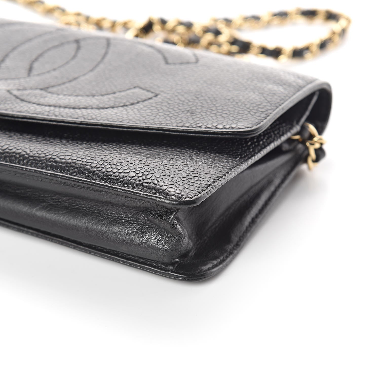 Chanel Caviar Timeless CC Wallet On Chain WOC Black 9 of 10