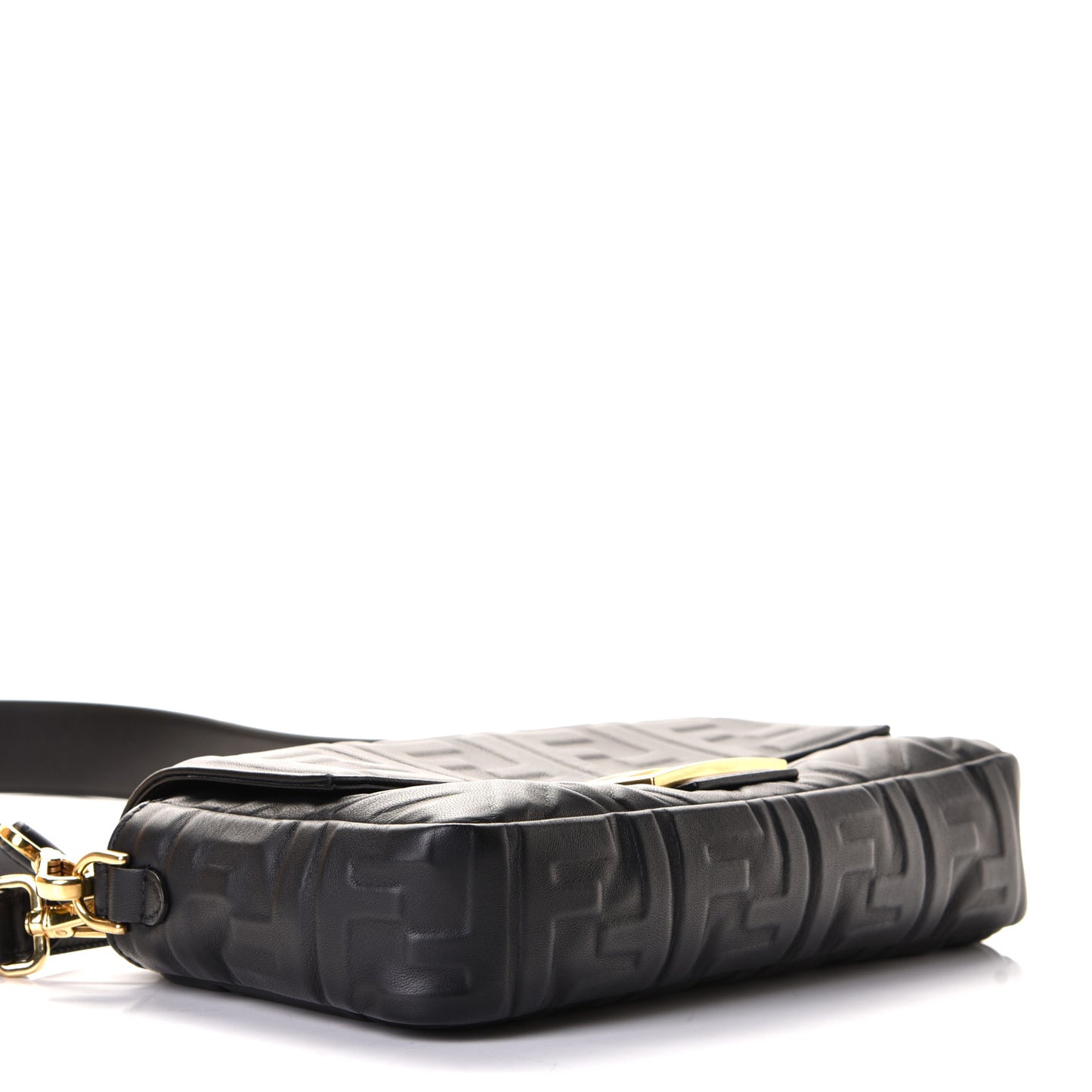 Nappa FF 1974 Embossed Baguette Black