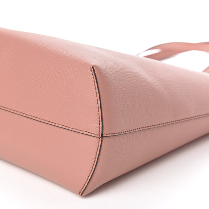 Fendi Vitello Vienna Enamel F is Fendi Shopping Tote Macaron Taupe 10 of 11