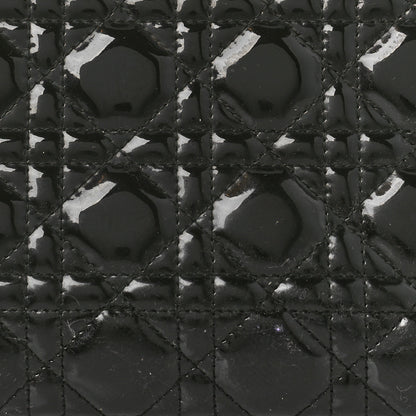 Christian Dior Patent Cannage Large Lady Dior Black 9 of 13