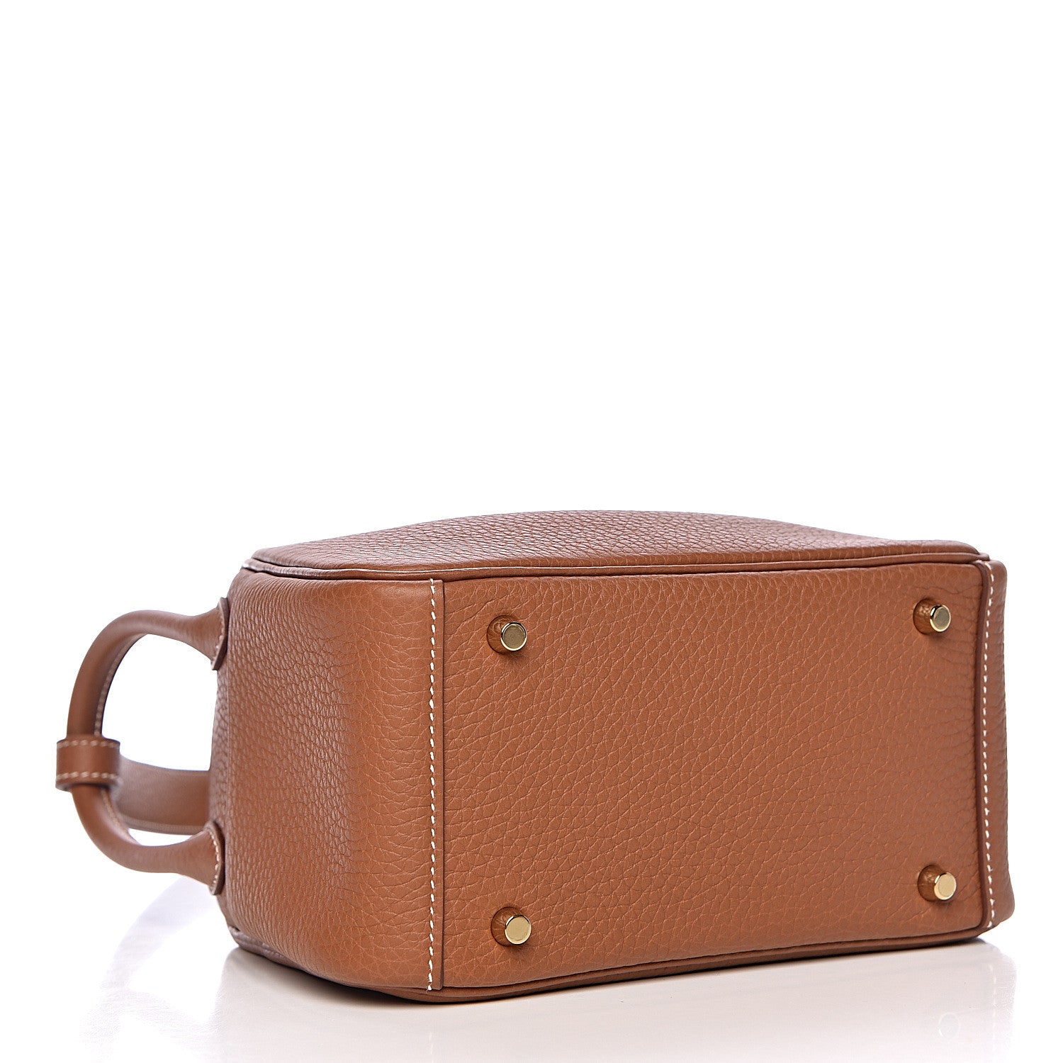 Hermes Taurillon Clemence Mini Lindy 20 Gold 4 of 11