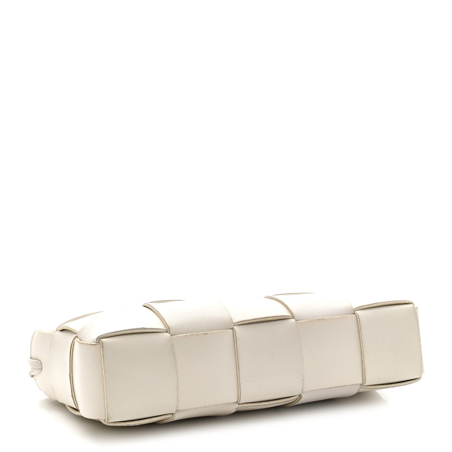 Bottega Veneta Calfskin Maxi Intrecciato Cassette Pouch On Strap Chalk 4 of 10