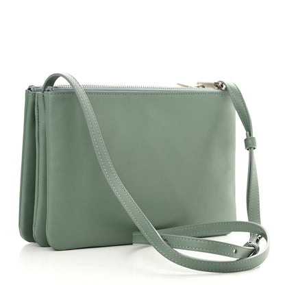 Celine Lambskin Small Trio Crossbody Bag Celadon 3 of 11