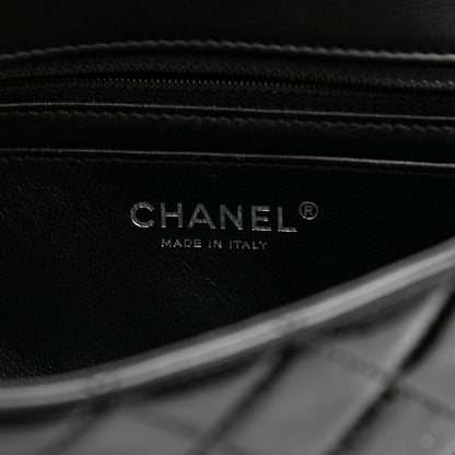 Chanel Patent Calfskin Quilted Mini Rectangular Flap Black 5 of 9