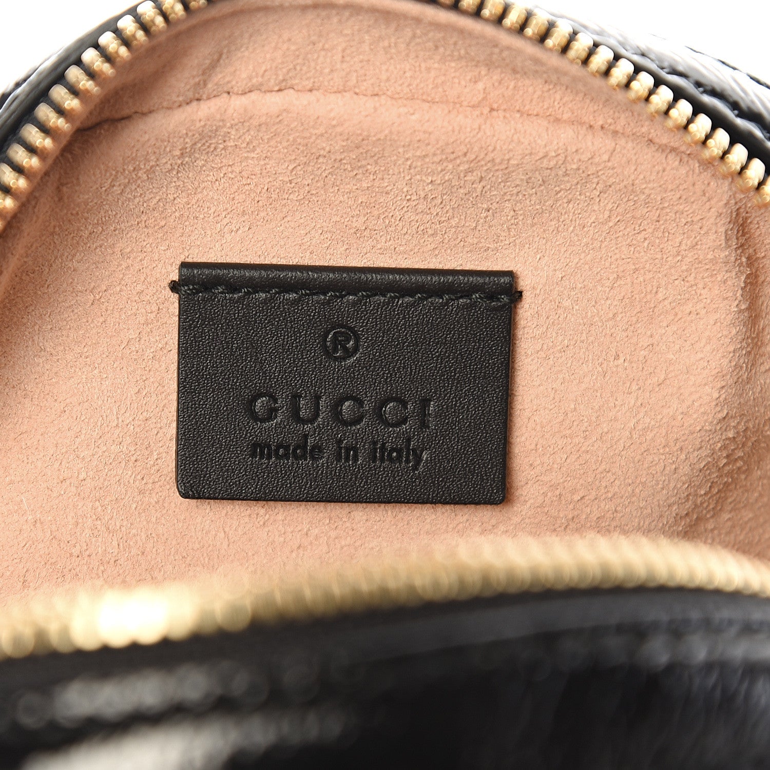 Gucci Suede Patent Web Mini Ophidia Round Shoulder Bag Hibiscus Red Black 5 of 9