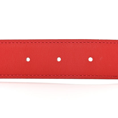 Hermes Epsom Swift 32mm Belt Strap 100 40 Rouge Pivoine Rouge Casaque 3 of 5