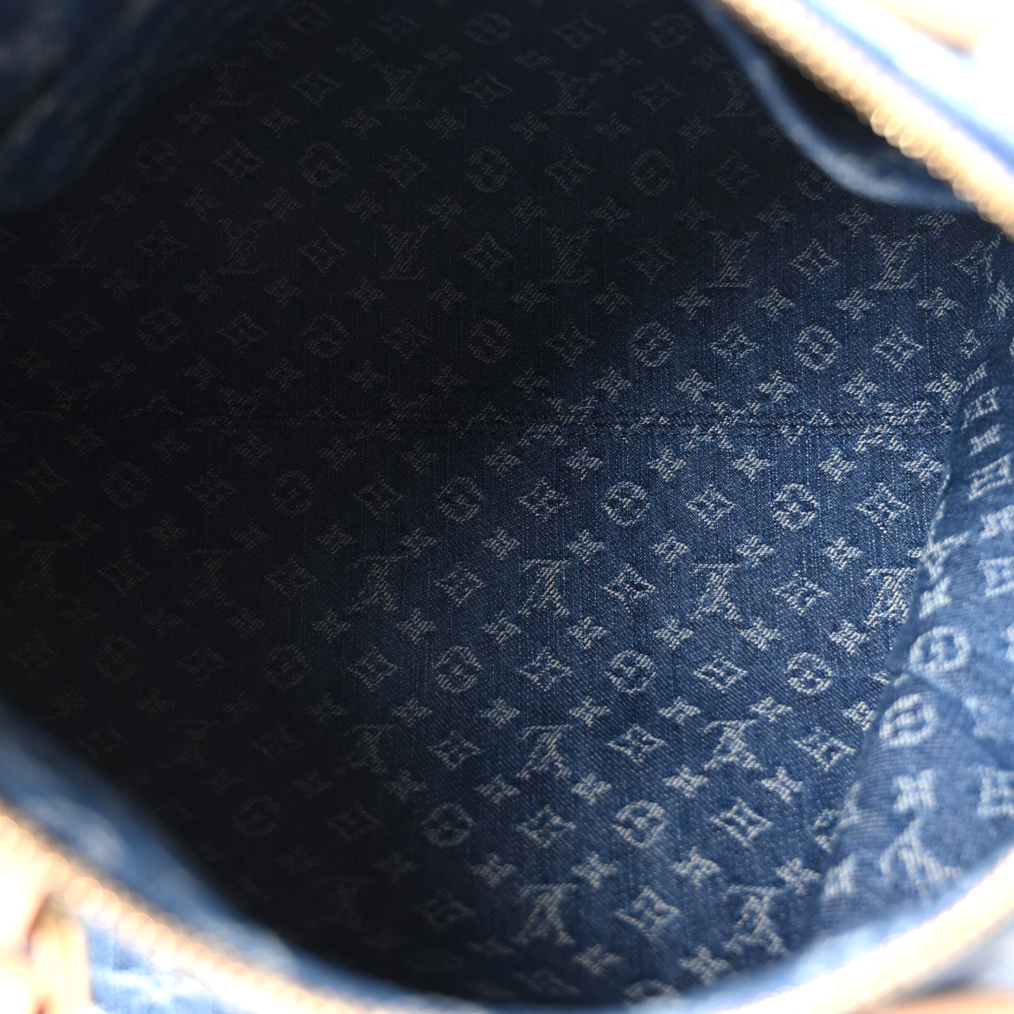 Monogram Denim Speedy Soft 30 Blue